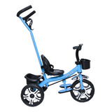 Triciclo Infantil C/ Apoiador Duas Cestinhas Buzina Pedal