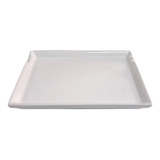 Plato Para Sushi Blanco Con Apoya Palitos 16,5 X 23,5cm