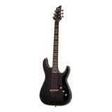 Guitarra Eléctrica Schecter Hellraiser C-1 De Caoba Gloss Black Con Diapasón De Palo De Rosa