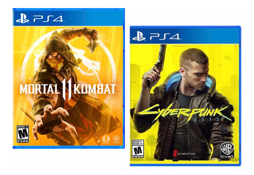 Combo Pack Mortal Kombat 11 + Cyberpunk Ps4 Nuevos Sellados*