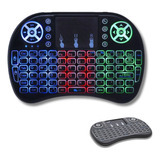 Mini Controle Led Teclado Sem Fio Smart Tv Box Netflix 