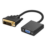 Adaptador Conector Dvi Para Vga 24+1 Pinos - Macho X Femea