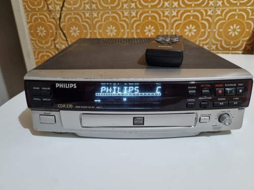 Gravador Recorder Philips Cdr 570 Com Controle Remoto 