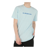 Polera Quiksilver Omni Font Hombre Blue Grey