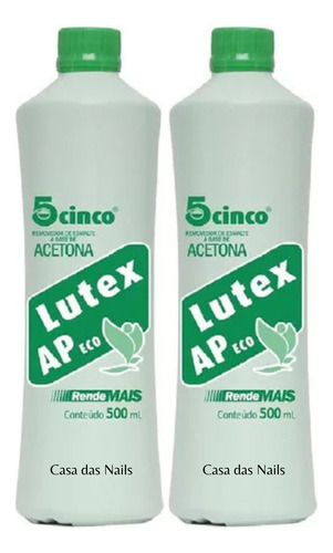 2 Lutex Ap Eco Cinco - A Queridinha Das Manicures Removedor