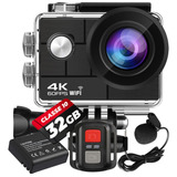 Câmera Sport 4k H9rs Wifi Microfone Eis + Memória + Bateria