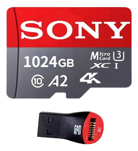 Cartão Memória Micro Sdxc 1tb 4k V10 A2 Ultra Sony + Adap