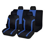 Juego Fundas Para Asiento Deportivas Universal Negro/azul Ds