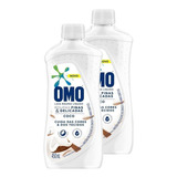 Kit 2 Omo Líquido Roupas Finas E Delicadas Coco  450ml