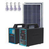 Generador Energía Batería Multiusos Carga Solar 3 Ampolletas