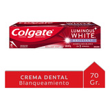 Pasta Crema Dental Colgate Luminous White Brilliant 70g X24u