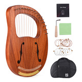 Libro De Música Lyre Harp Spare De Tela De 16 Cuerdas, Sólid