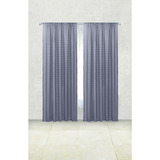 Cortinas Soft Con Transparencia Media Color Gris