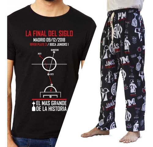 Conjunto Pijama River Remera Pantalón Calidad Premium 5