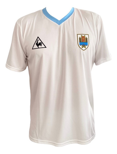  Camiseta Uruguay Mundial 1986 Francescoli Blanca Retro