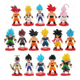 Dragon Ball De Juguetes Mini Goku Colección Anime 16 Pzs