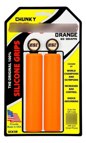 Puños Esi Grips Chunky Orange Original Made In Usa 