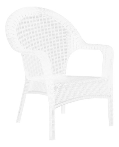 Sillones Qatar Simil Rattan Color Blancos