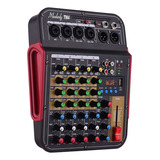 Mezclador De Audio Digital Muslady Tm4-4 Canales