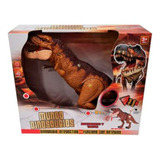 Dinosaurio T-rex Con Luz Y Sonido En Caja 35x30 5335/rs6192