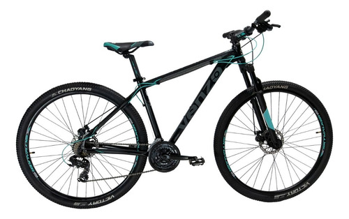 Mountain Bike Venzo Skyline Evo R29 L 21v Frenos De Disco Hidráulico Cambios Shimano Tourney Ty700 Y Shimano Tourney Ty300 Color Negro/teal  