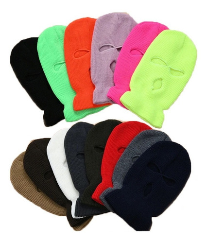 Ski Mask Pasamontañas Balaclava 3 Huecos Colores 