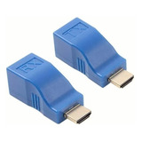 Extensor Hdmi A Hdmi 30m Decuado Para Cable Cat6 Rj45 1080p