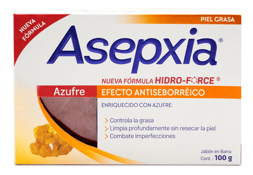 Asepxia Jabón Azufre 100g