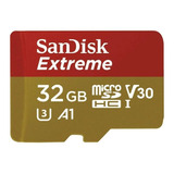 Memoria Sd Sandisk Extreme 32 Gb Clase 10 Gopro 4k
