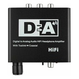 Audio Óptico Digital Coaxial A Analógico Rca De 192 Khz Hifi