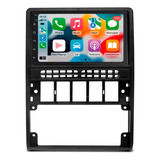 Central 7 Carplay Rs815br + Moldura 2din Gol G2 Saveiro Cor Preto