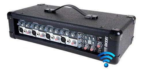 Consola Mixer Potenciada Moon 4 Canales Con Usb M410usb