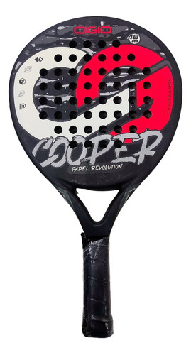 Paleta De Pádel  Cigio Cooper 2023 Color Negro/rojo