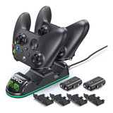 Carregador Xbox Controle One Series S E X +2 Baterias 800mah