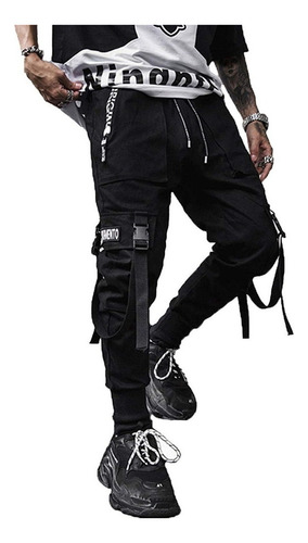 Pantalones Para Hombre Jogger Techwear Hiphop Str