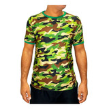 Camiseta Camisa Dryfit Camuflada Exército Militar Airsoft 