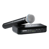 Microfone S/ Fio Transmissor Shure Blx24/b58 Vocal Dinâmico