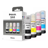 Kit 4 Cores Refil Para Epson T544 544 65ml