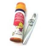 Kazoo Profissional Prateado Metalico C/ Nf Garantia