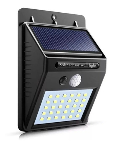 Foco 30 Led Solar Con Sensor Movimiento Exterior E Interior