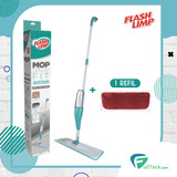 Spray Mop Flash Limp Com Reservatório E Refil + Refil Extra