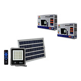 Reflector Led Exterior Carga Panel Solar 50w/500w 2 Piezas