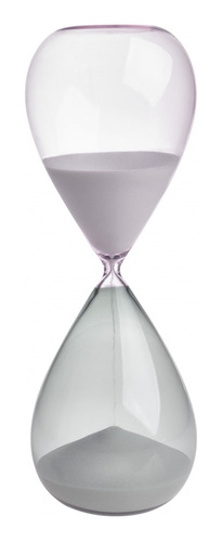 Temporizador, Reloj De Arena Rosa-gris Vidrio Decorativo