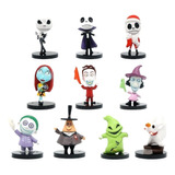 10pcs Jack Skellington Figura Modelo Juguete Niños Regalo