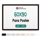 Moldura 60x90 Fundo Sem Vidro Quadro Poster Impressão Foto