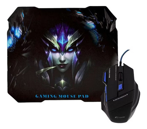 Mouse Gamer Keywin 7d 3200 Dpi + Pad Mouse