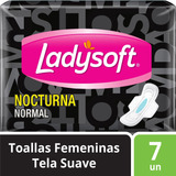 Toalla Femenina Nocturna Ladysoft Normal Tela Suave 7 Un