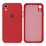 Capa Case Capinha Para iPhone XR De Silicone Aveludada Lisa