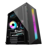 Gabinete Gamer Hayom Gb1722, Lat. Vidro, Fita De Led