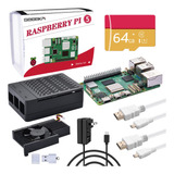 Geeekpi Para Raspberry Pi 5 Starter Kit, Con Placa Pi 5, Fun